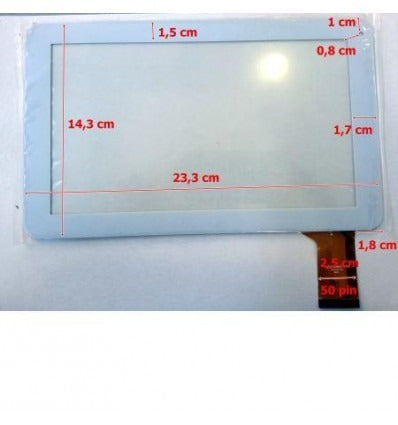 Pantalla táctil repuesto tablet china 9 modelo 6"