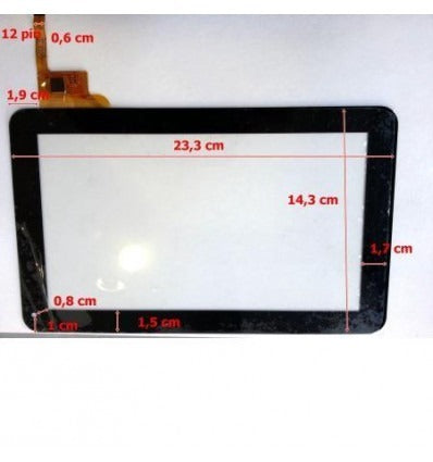 Pantalla Táctil repuesto tablet china 9 modelo 7"