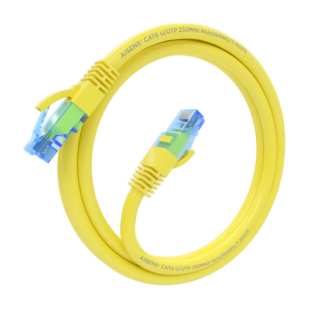 Cable de Red RJ45 AWG26 CCA UTP Aisens A135-0834 Cat.6/ 1.5m/ Amarillo