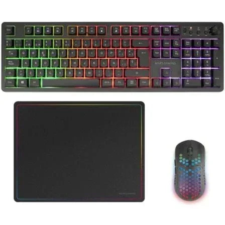 Pack Gaming Mars Gaming MCPWX/ Teclado Inalámbrico + Ratón Inalámbrico + Alfombrilla - PixelPlaza