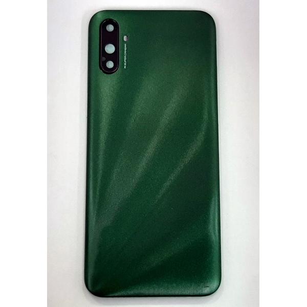 Tapa trasera o tapa bateria verde para Realme C3 mas cubierta camara