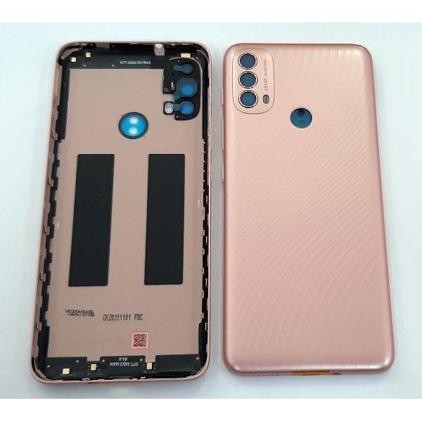 Tapa trasera o tapa bateria rosa para Motorola Moto E40 mas cubierta camara
