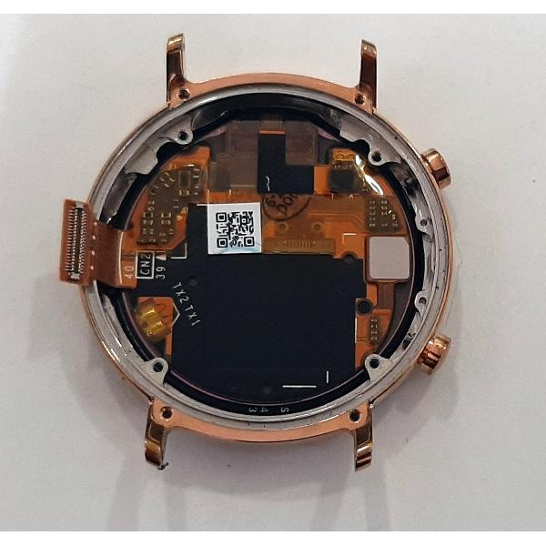 Pantalla lcd para Huawei Watch GT2 42mm  mas tactil negro mas marco dorado calidad premium