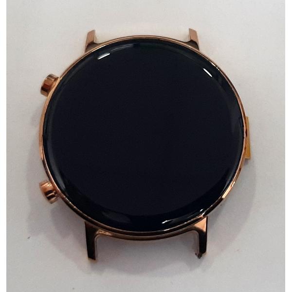 Pantalla lcd para Huawei Watch GT2 42mm  mas tactil negro mas marco dorado calidad premium