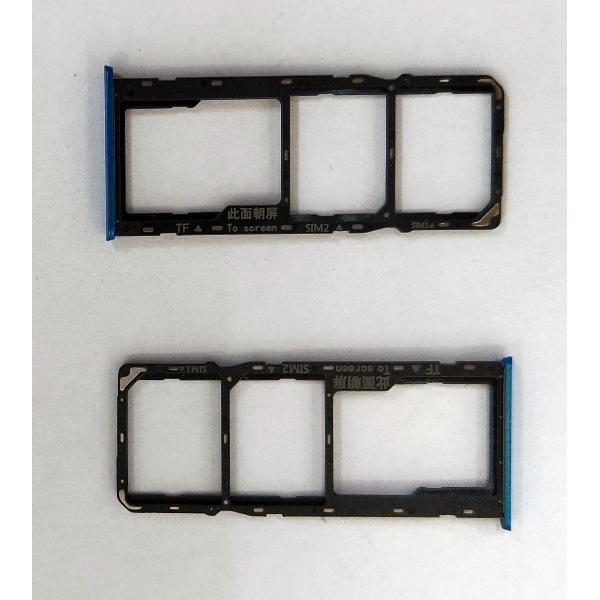 Soporte o bandeja sim azul oscuro para Realme c3 calidad premium