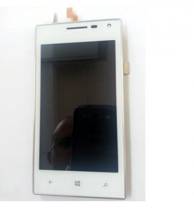 Huawei Ascend W1 Pantalla lcd + Táctil blanco + marco premium