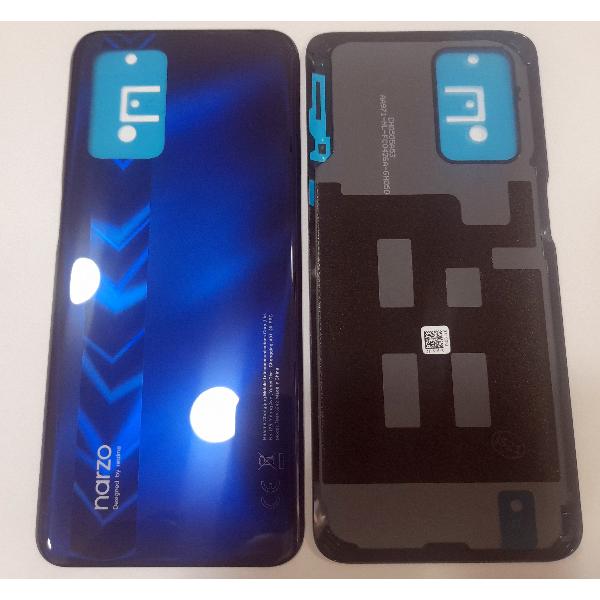 Tapa trasera o tapa batería azul para Realme Narzo 30 5G Service Pack Premium