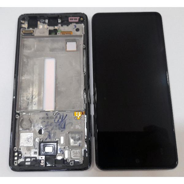 Pantalla lcd para Samsung GH82-25754A SM-A525F Galaxy A52 4G SM-A526B A52 5G + Pantalla táctil + Marco negro Servic
