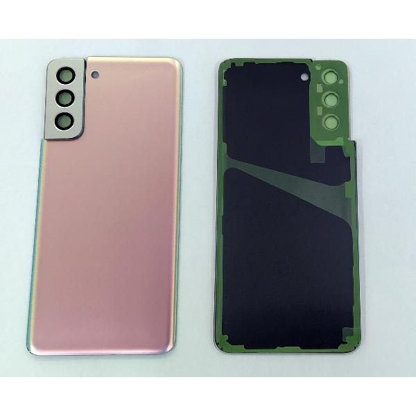 Tapa trasera o tapa bateria plata para Samsung Galaxy S21 Plus 5G SM-G996 mas cubierta camara
