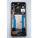 Pantalla lcd para Sony Xperia 10 III PDX-213 mas tactil negro mas marco azul calidad premium