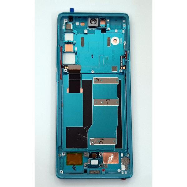 Pantalla lcd para TCL 20 Pro 5G mas tactil negro mas marco azul calidad premium remanufacturado