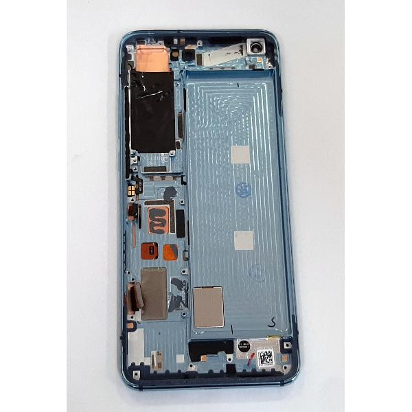 Pantalla lcd para Xiaomi Mi 10 5G / Xiaomi Mi 10 Pro 5G mas tactil negro mas marco azul calidad premium