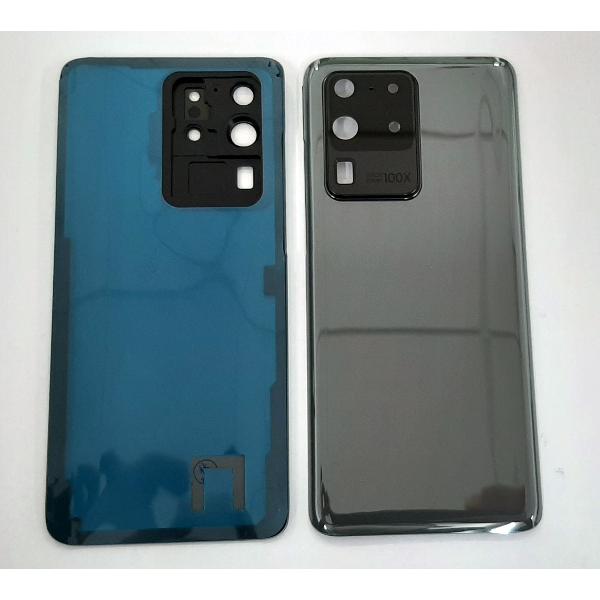 Tapa trasera o tapa bateria plata para Samsung galaxy s20 ultra mas cubierta camara