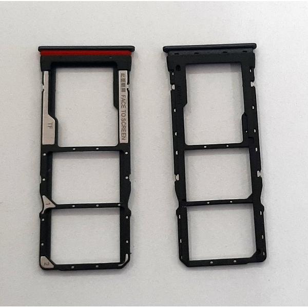 Soporte o bandeja dual sim negra para Xiaomi Redmi Note 9 5G calidad premium