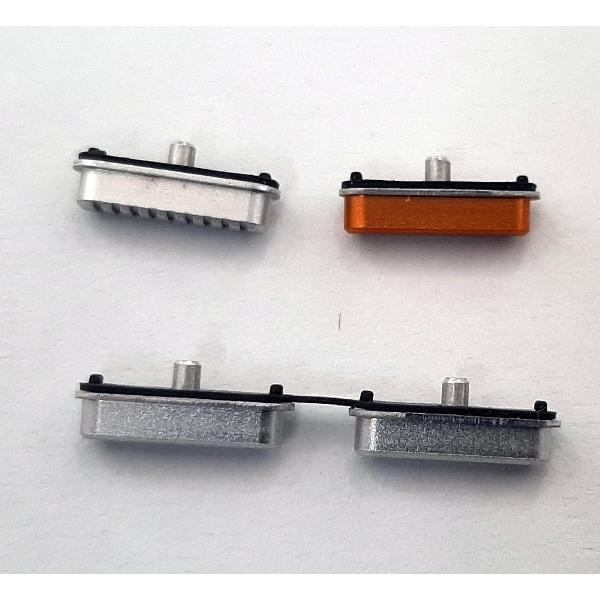 Set 4 botones platas para Caterpillar Cat s61 calidad premium