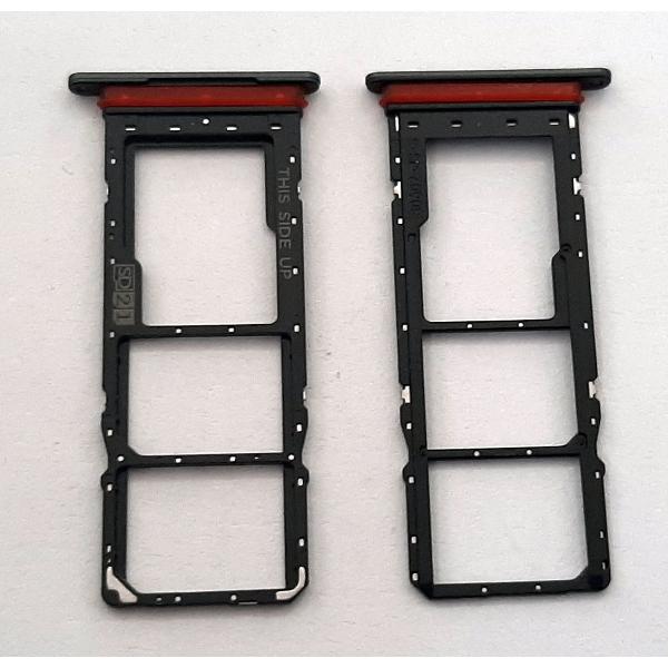Soporte o bandeja dual sim gris para Motorola Moto E40 calidad premium