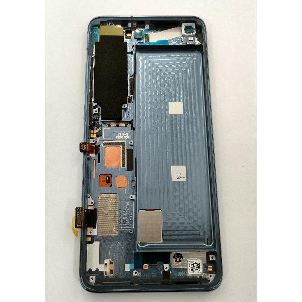 Pantalla lcd para Xiaomi Mi 10 5G / Xiaomi Mi 10 Pro 5G 56000J00J200 mas tactil negro mas marco azul Service Pack