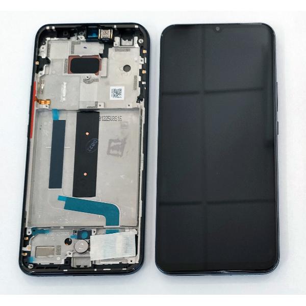 Pantalla lcd para Xiaomi Mi 10 Lite 5G 56000400J900 mas tactil negro mas marco negro Service Pack
