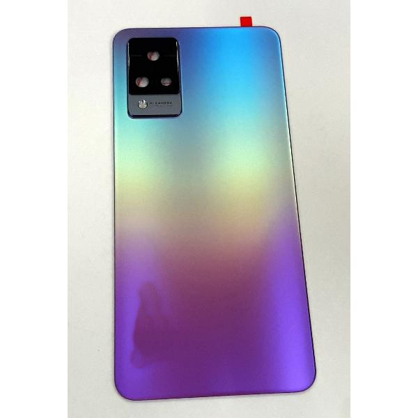 Tapa trasera o tapa bateria rosa para Vivo V21 5G mas cubierta camara