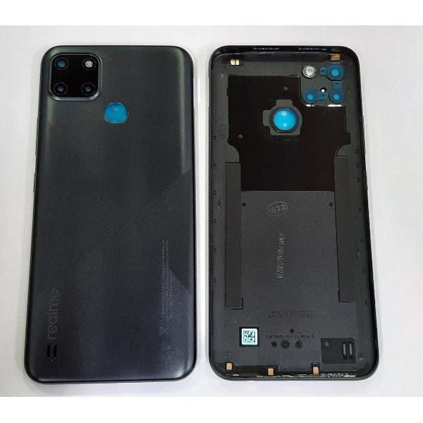Tapa trasera o tapa bateria negra para Realme C21Y RMX3261 RMX3263 code 4908781 Service Pack
