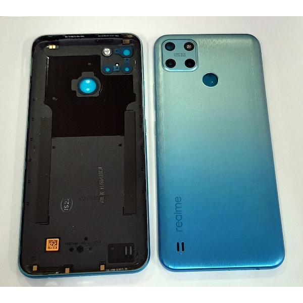 Tapa trasera o tapa bateria azul para Realme C25 RMX3191 RMX3193 code 4909037 Service Pack