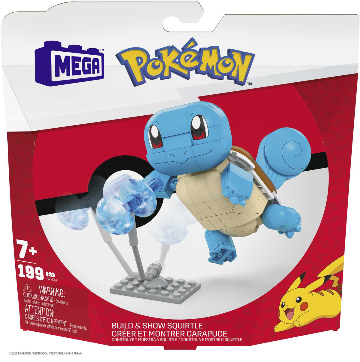 Figuras Mattel mega construx pokemon surtido construye y muestra 5 unidades