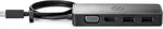 Hub travel g2 HP usb3.0 tipo - c HP USB - c · 2 USB · 1 HDMI · 1 vga · negro