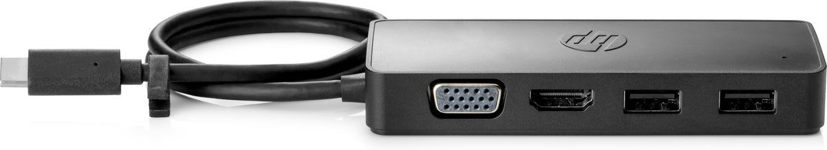 Hub travel g2 HP usb3.0 tipo - c HP USB - c · 2 USB · 1 HDMI · 1 vga · negro