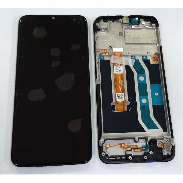Pantalla lcd para Realme C21Y RMX3261 RMX3263 code 4908747 mas tactil negro mas marco negro Service Pack