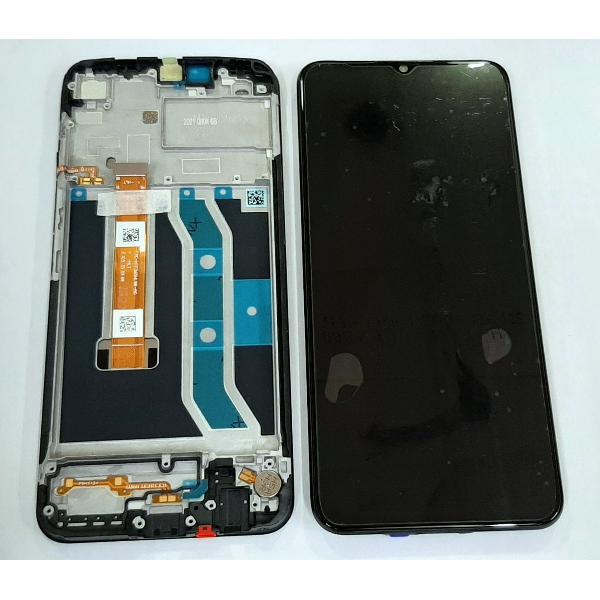 Pantalla lcd para Realme C25 RMX3191 RMX3193 code 4908854 mas tactil negro mas marco negro Service Pack