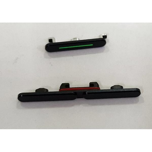 Set 2 botones negros para Oppo Reno 6 5G calidad premium