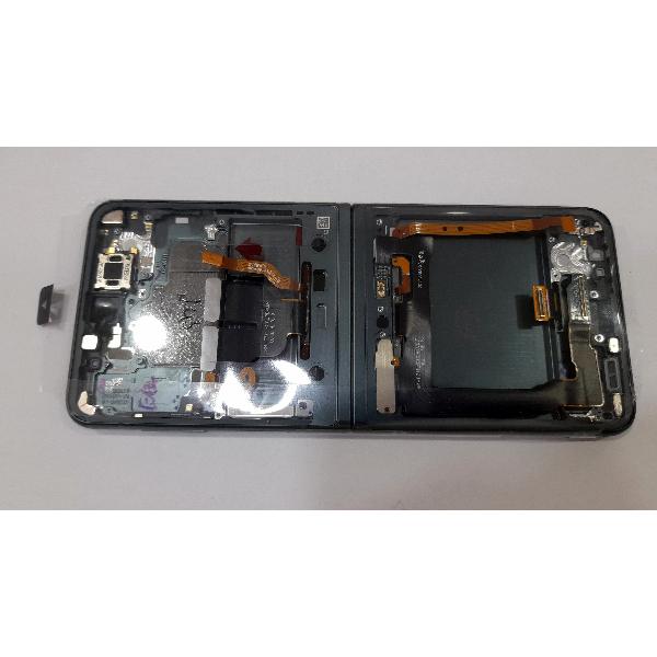 Pantalla para Samsung Galaxy Z Flip 3 5G F711 GH82-27243C mas tactil negro mas marco verde Service Pack