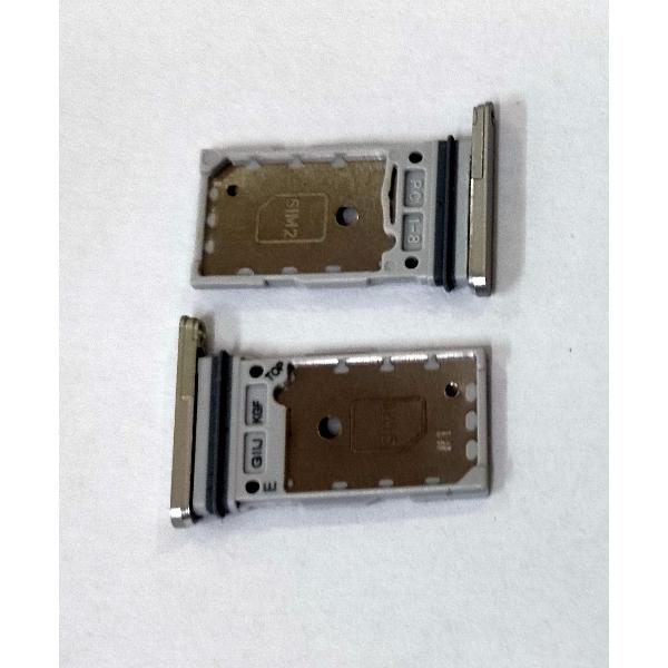 Soporte o bandeja dual sim blanca para Samsung Galaxy S21 FE G990B calidad premium