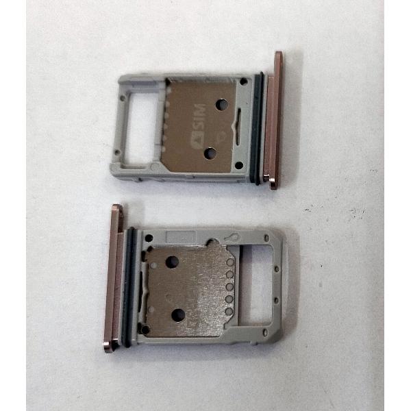 Soporte o bandeja single sim rosa para Samsung Galaxy Tab S6 10.5 T860 T865 calidad premium