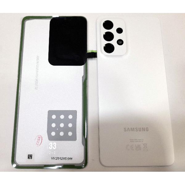 Tapa trasera o tapa bateria blanca para Samsung Galaxy A33 5G SM-A336 GH82-28042B Service Pack