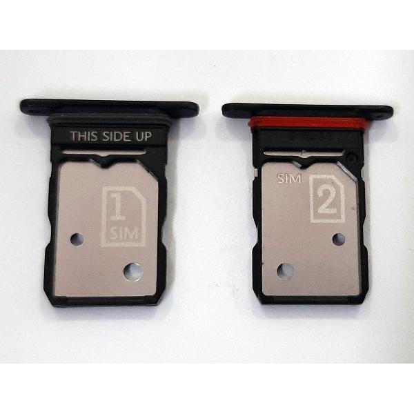 Soporte o bandeja sim negra para Motorola Edge 20 XT2143 calidad premium