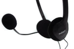Auriculares Nilox microfono control vol negro alambrico doble jack