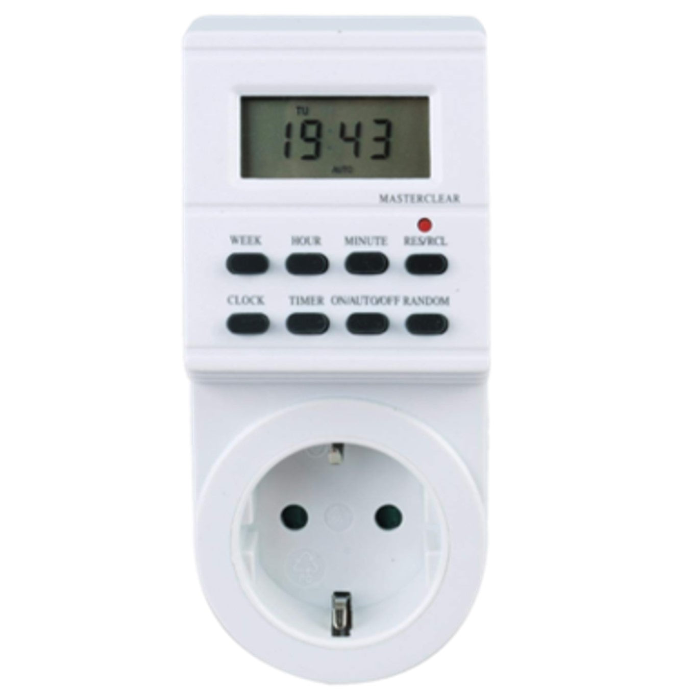 Programador Silver electronic digital · semanal · 3600w · 250v · 16a · 50hz · ip 20 · ajustable multifunción