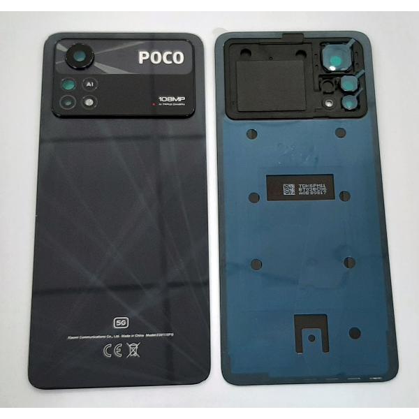 Tapa trasera o tapa bateria negra para Xiaomi Poco X4 Pro mas cubierta camara