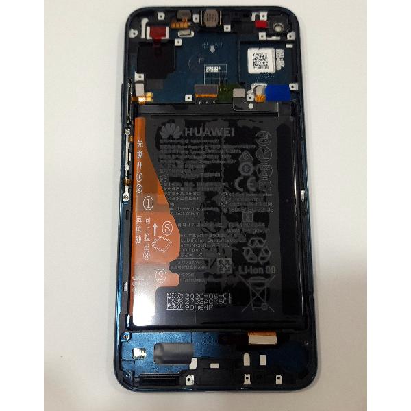 Pantalla lcd para Huawei Honor 20 mas táctil negro mas marco verde mas batería service pack premium