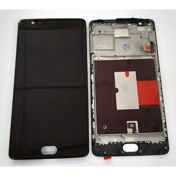 Pantalla oled para Oneplus 3 A3000 A3003 DX mas tactil negro mas marco negro compatible