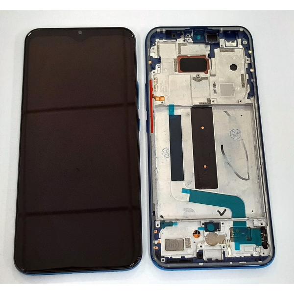 Pantalla oled para Xiaomi Mi 10 Lite 5G mas tactil negro mas marco azul compatible
