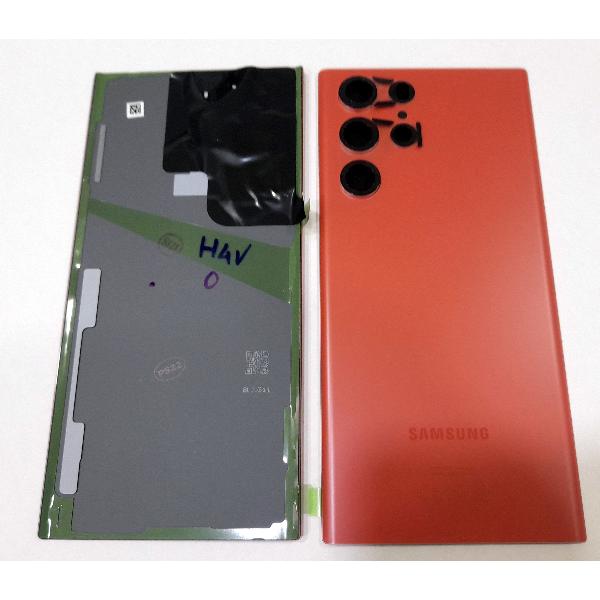 Tapa trasera o tapa batería Rojo para Samsung Galaxy S22 Ultra S908B GH82-27457H Service Pack