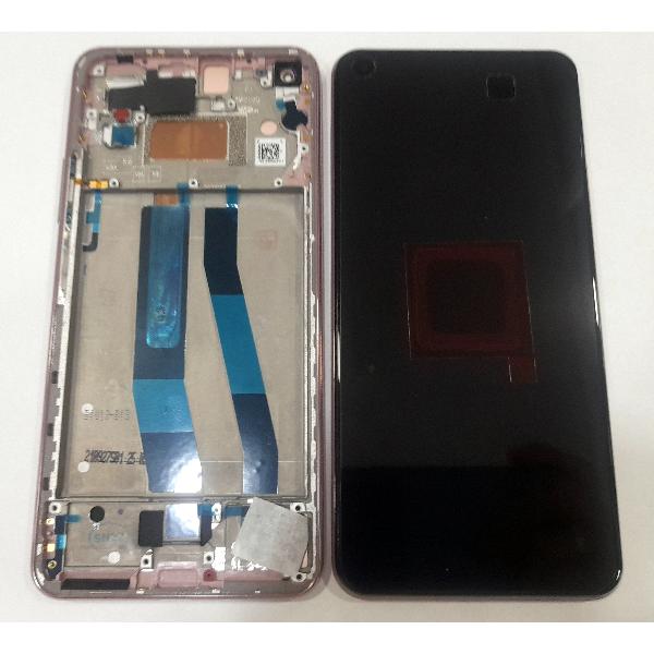 Pantalla lcd para Xiaomi 11 Lite 5G NE 5600060K9D00 mas táctil negro mas marco rosa service pack