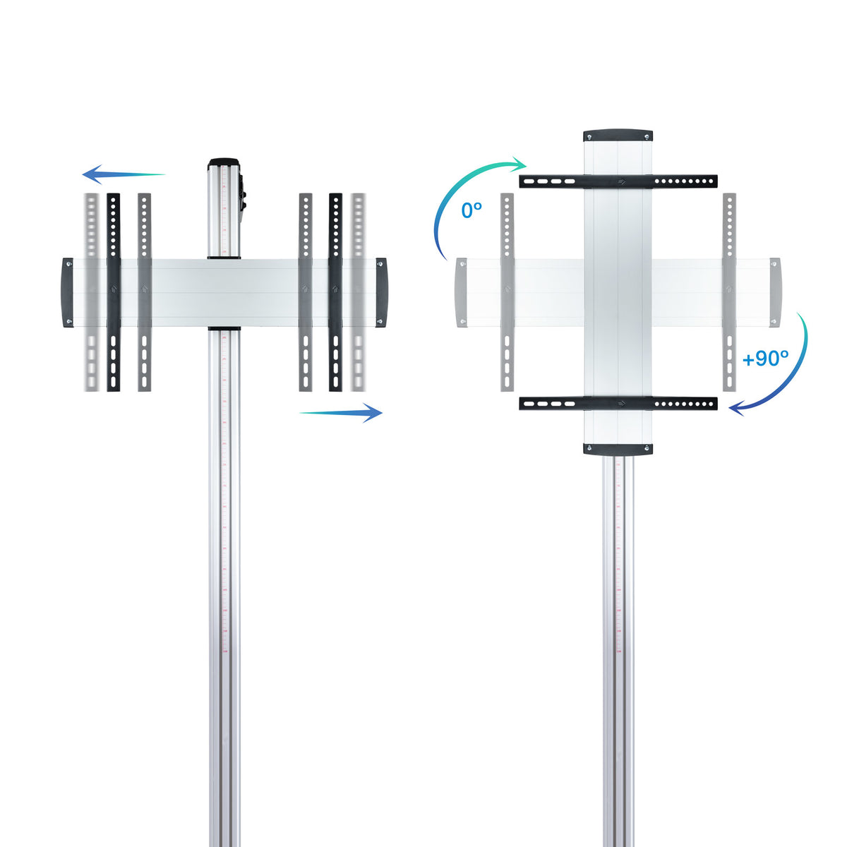 Soporte suelo tv TooQ fs2270m - b 37 pulgadas - 70 pulgadas