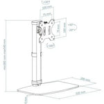 Soporte de Sobremesa para Monitor TooQ DB1127TN-B/ Giratorio/ Inclinable / hasta 6kg - PixelPlaza