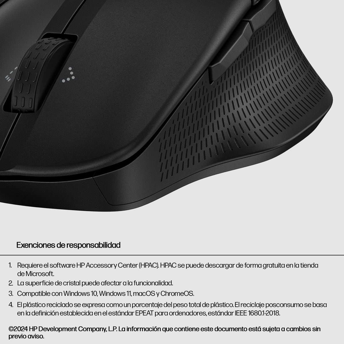 Raton inalambrico hp 685 comfort negro