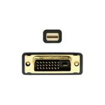 Cable Conversor Mini DisplayPort Aisens A125-0363/ Mini DisplayPort Macho - DVI Macho/ 2m/ Negro - PixelPlaza