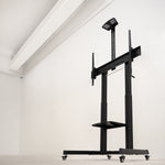 Soporte de Suelo Inclinable con Ruedas TooQ FS20406HM-B para TV de 60-100"/ hasta 120kg