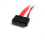Adaptador SATA startech 0.5m - macho - hembra - rojo